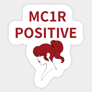 MC1R Positive Sticker